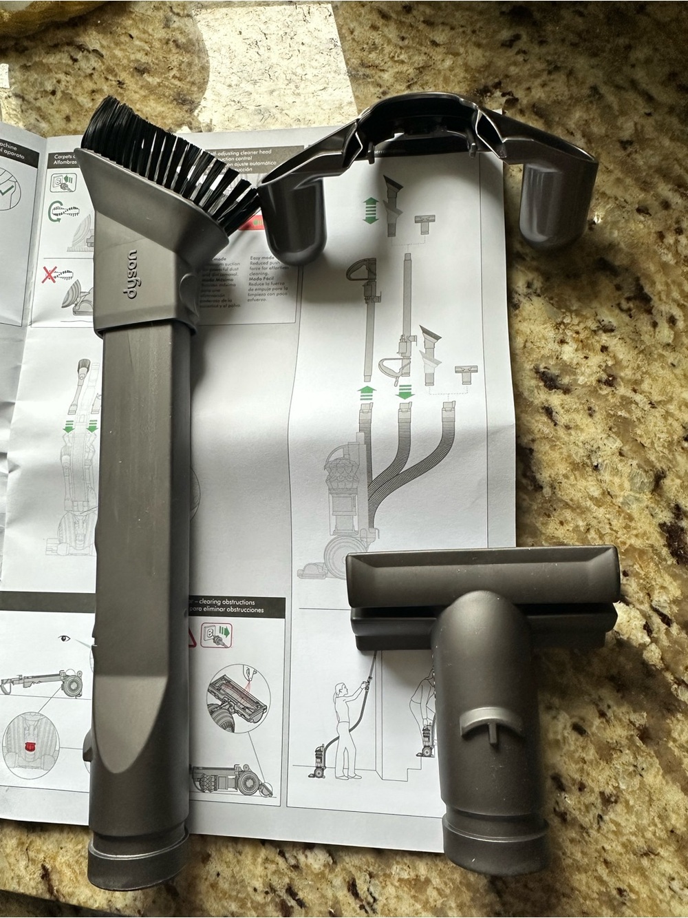Dyson Dark Gray 3-Piece Vacuum Attachment Set